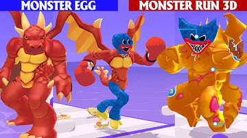 MONSTER EGG VS MONSTER RUN 3D Game All Level New Update - Review Game IOS Android