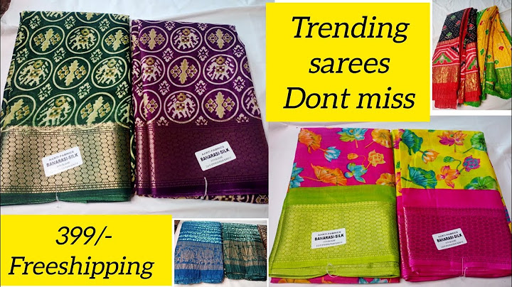 బడ్జెట్ లో సూపర్ సారీ కలెక్షన్😍 Latest Saree Collection With Price👌 only 399 offer #offersarees