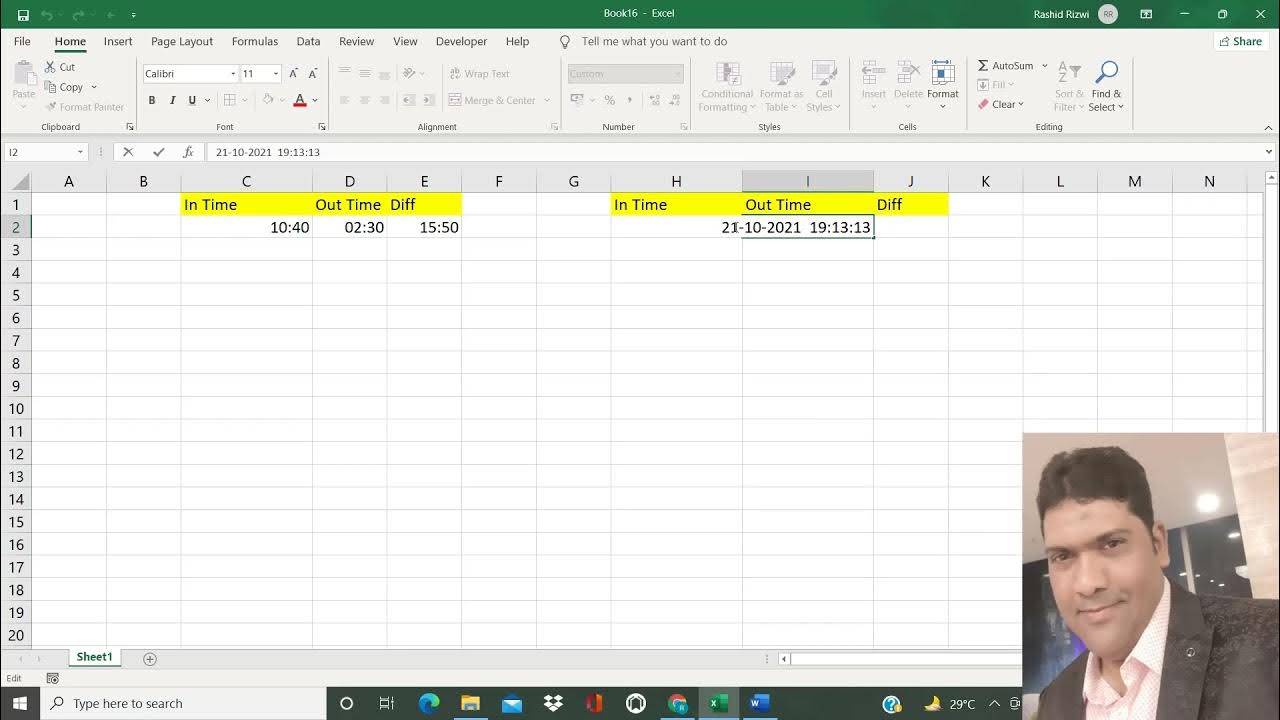 Calculating Time Difference YouTube