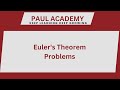 Number Theory | Euler&#39;s Theorem | Problem 1