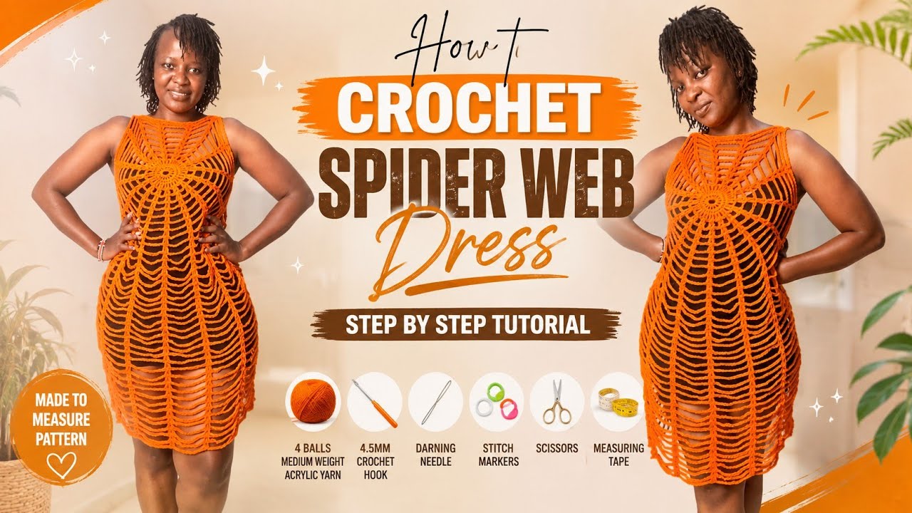 Crochet Spider Web Dress Tutorial