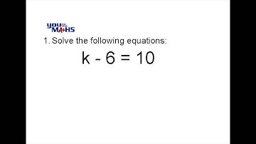 Solving Linear Equations : Part I ax = b; x + c = d