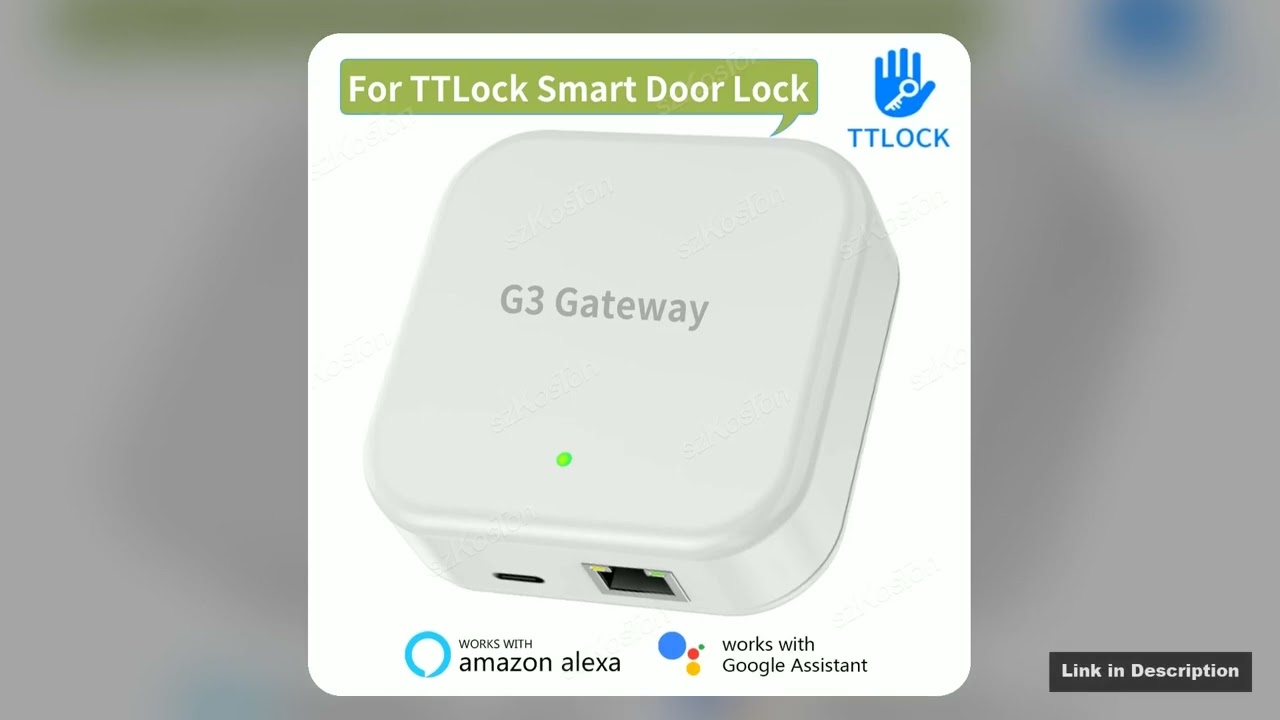 TTLock G3 Wired Gateway Hub Smart Home Bridge For TTLOCK APP Smart Door Lock Remote Unlock Voice