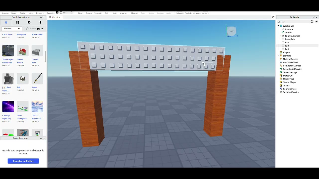 ise un juego roblox con I A