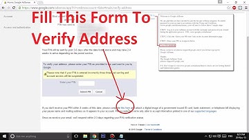 How to verify your address without PIN on Google Adsense