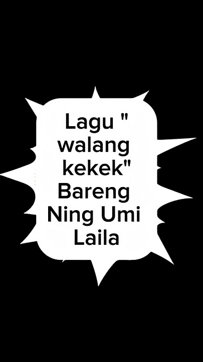 Ning Umi Laila_'Walang Kekek' #barengkangmas #ningumilaila #sholawat #fypシ #viral