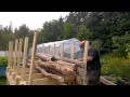 Firewood cutting rack DIY Firewood cutting rack DIY