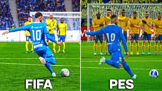 Штрафные удары Неймара-младшего • FIFA против PES с 2011 по 2024 год