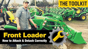 John Deere 1025R Front Loader Install & Removal Tutorial