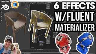 Celebrity 6 AMAZING Material Effects with Fluent Materializer for Blender! Net Worth