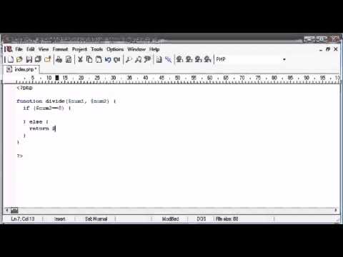 Beginner PHP Tutorial   185   Throwing an Exception