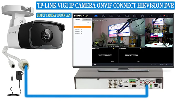 Tplink vigi ip camera add to hikvision dvr/xvr lan port directly using onvif protocol