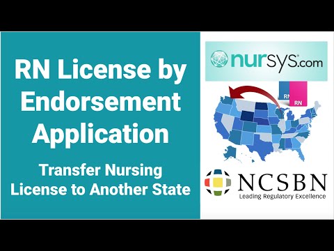 RN License by Endorsement Application | Transfer Nursing License to Another State