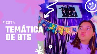 Hice mi cumple tematica de BTS💜😚/fiesta army [Lloro] 😪||FANY SEGURA✨