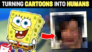 Turning Cartoon Characters into Real People Using AI
