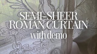 Embroidered Roman Curtain