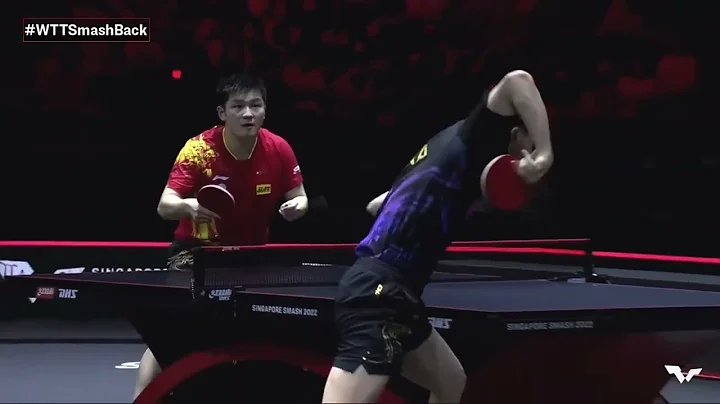 Ma Long Fan Zhendong Slow Motion  Singapore Smash 2022 Men's Singles Finals Table Tennis