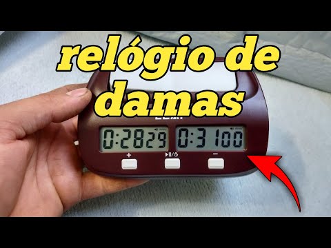 Configurando o mini relógio de xadrez PQ 9907S chess timer 