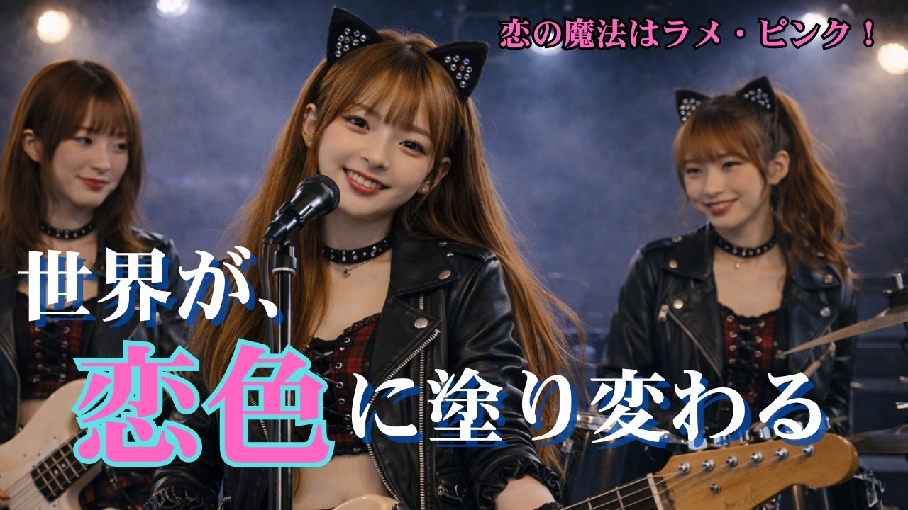 「20歳の恋心を描くデジタルロック」恋の魔法はラメ・ピンク！ [ARCHIVE 018]- Digital Snow　#ガールズバンド