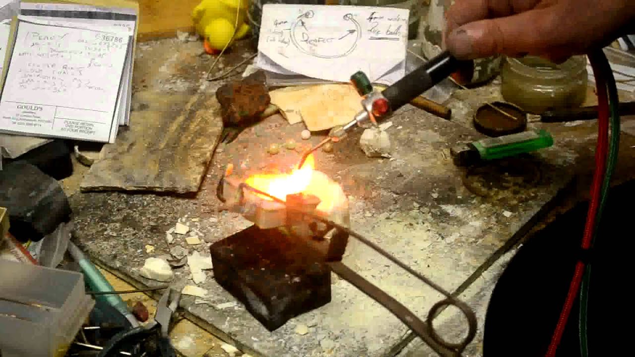 Melting and pouring the gold YouTube