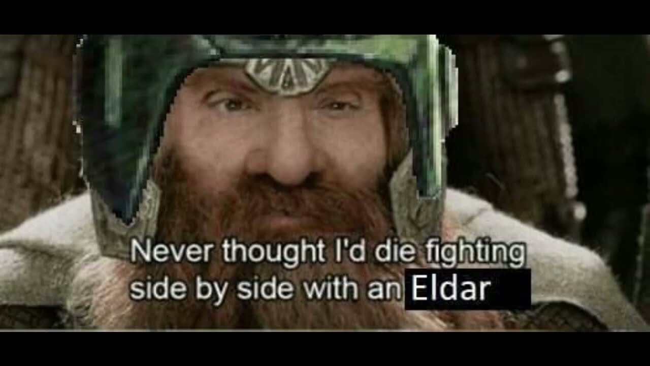 Eldar and Guard Relationships | A Warhammer 40k meme dub