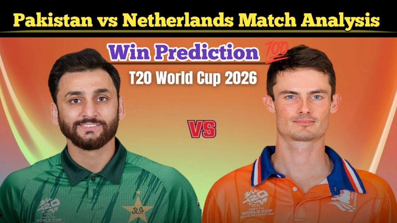 Pakistan vs Netherlands T20 Worldcup Match Prediction