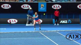 Yvonne Meusberger v Casey Dellacqua highlights (1R) - Australian Open 2015