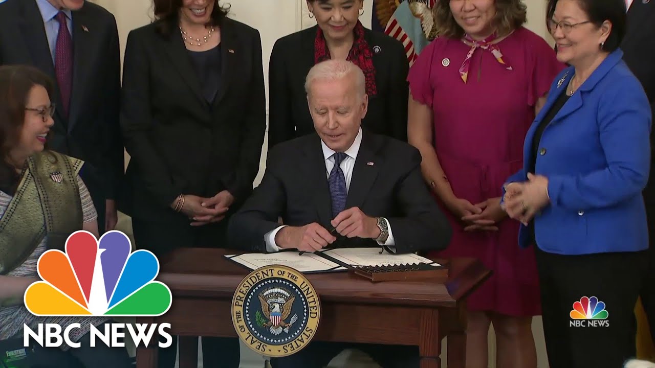 Biden Signs Legislation Aiming To Combat Anti-Asian Hate Crimes