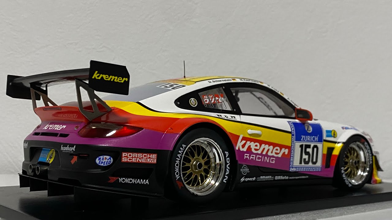 Kremer Porsche 997 GT3 KR 24h Nürburgring 2012 Spark 1:18 - YouTube