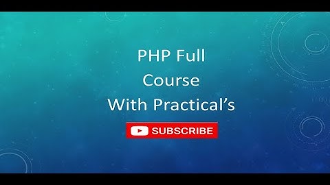 Lecture-13 PHP Assignment operators