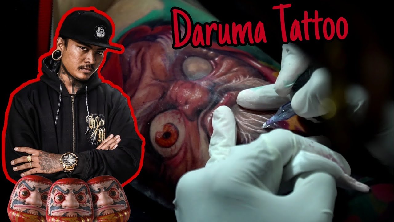 Amazing Daruma Tattoo by Lolit Made