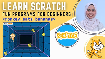 Monkey Eats Bananas Game | Scratch Fun Programs | Learn Scratch | Scratch Tutorials for Beginners