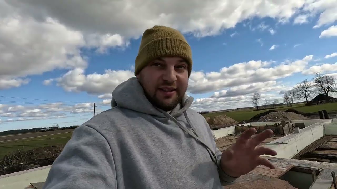 #145 Namo vidinio pamato surinkimas, betonavimas ir išrinkimas.