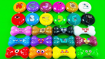 Numberblocks & Alphablocks - Looking All Clay in Bone, Cake, Shapes,… Coloring! ASMR