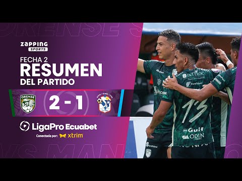 Orense SC 2 - 1 Manta FC / Fecha 2 / LigaPro Ecuabet conectada por Xtrim
