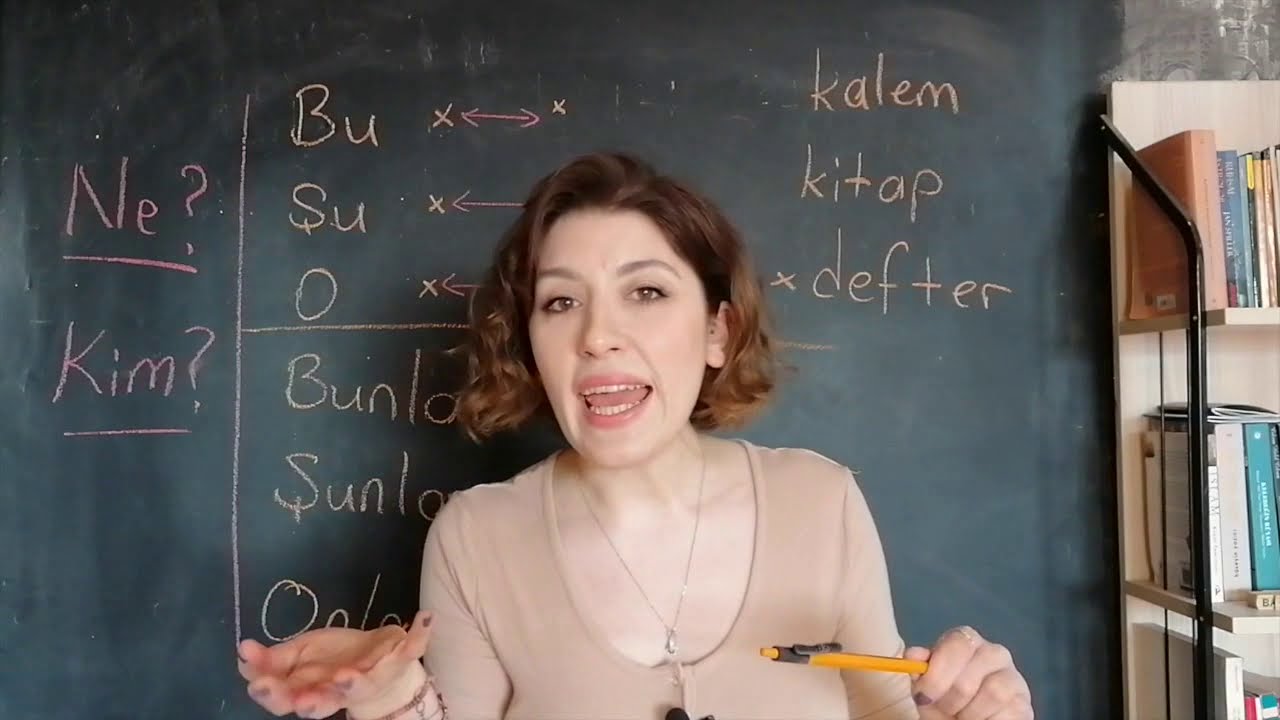 الدرس السادس - أسمآء الإشارة في اللغة التركية و كلمتي الاستفهام 