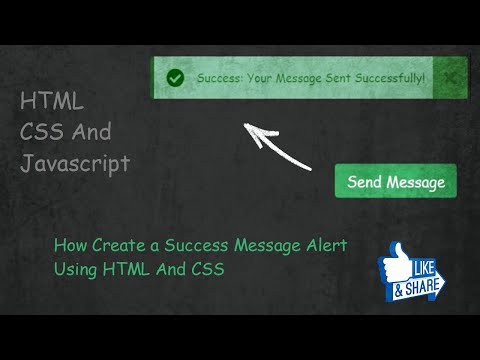 success message css | how to create an animated success message box using html css | am webtech