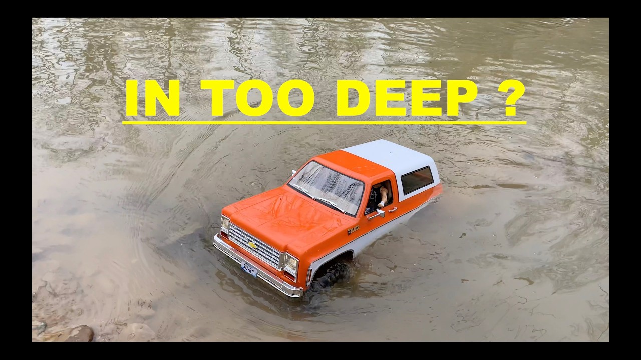 Floyds Fork Frontier Ep.1 – IN TOO DEEP?! | FCX10 K5 Blazer Creek Crossing