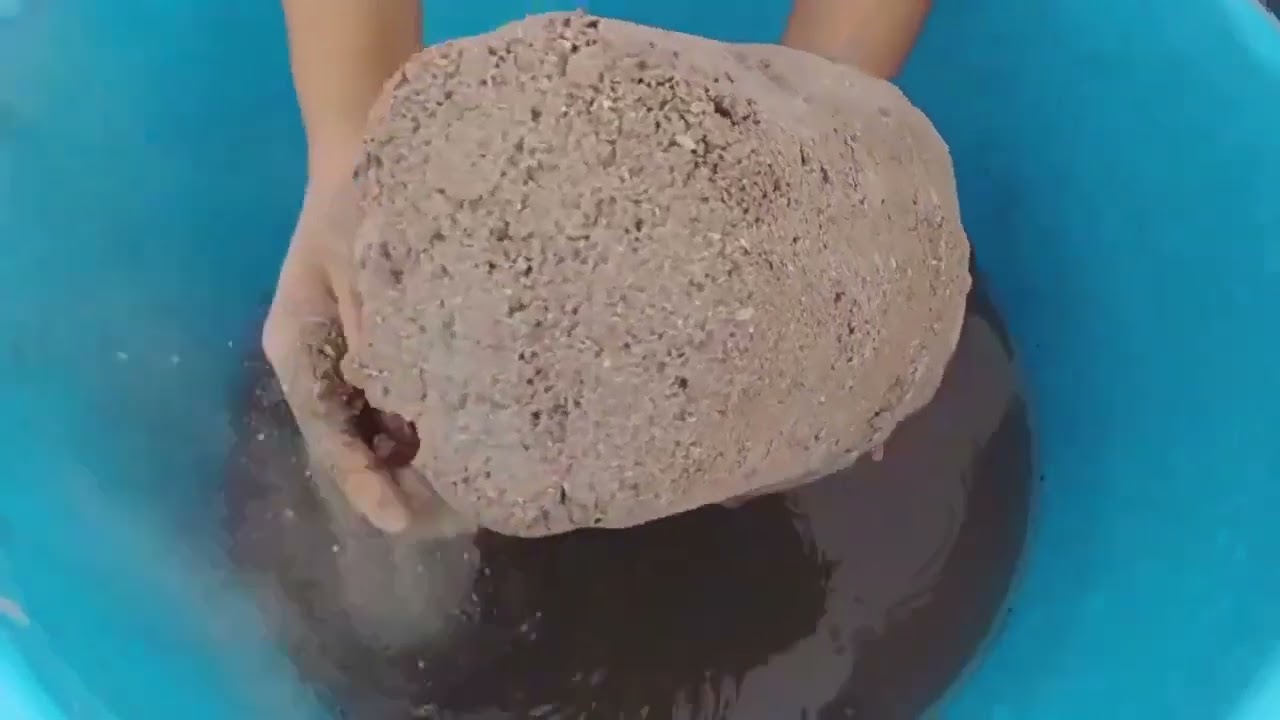 ASMR|| All Favorite red dirt Mashup dipping #satisfying #odlysatisfying #relaxing #clay #stress 