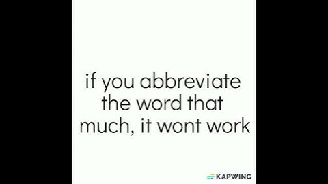 How to Pronounce : Abbreviate