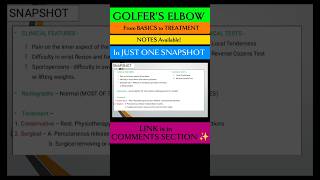 💥 GOLFER'S ELBOW - Introduction, Causes, CLINICAL TESTS & Treatment  #physiotherapy #medicallectures