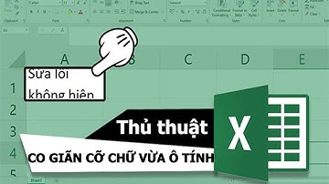 Tự động căn chỉnh co giãn cỡ chữ vừa kích thước ô tính trong Excel