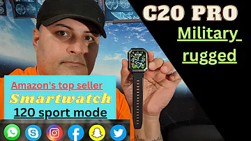 C20 PRO MILITARY RUGGED SMART WATCH WITH SO MANY FEATURES