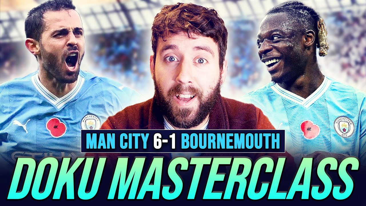 Manchester City 6-1 Bournemouth: The Jeremy Doku show as Pep
