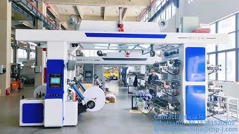 BF Series Stack Type Flexo Printing Machine from Puji Machinery  #stackflexoprintingmachinery