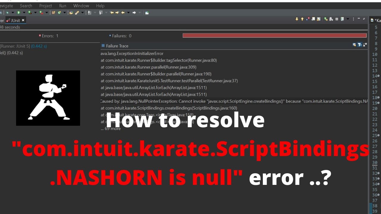 How To Resolve 'Nashorn Is Null' Error In Karate Framework |Com.Intuit.Karate.Scriptbindings.Nashorn