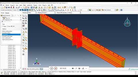 Abaqus -Composite Extended End-Plate Connections - Partition - Part 1 -  b