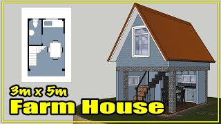 3m x 5m Farm House | Tiny House | 3D Idea |  PapaGudz Vlog