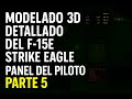 modelado del corazon (panel de control)del f15E -parte 5-Modeling the control panel– Part 5