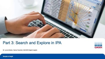 IPA Webinar: Part 3: Search and Explore in IPA